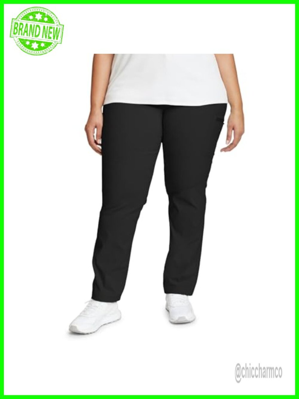 Eddie Bauer Rainier Athletic Fit Nylon-Spandex Hiking Pants Cargo Pockets UPF